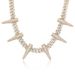 Men's Jewelry Hip Hop Necklace 14mm Rivet Bullet Cuban Chain Full Of Zircon Big Gold Chain Hip Hop Punk Style Necklace_ipsvogv.com