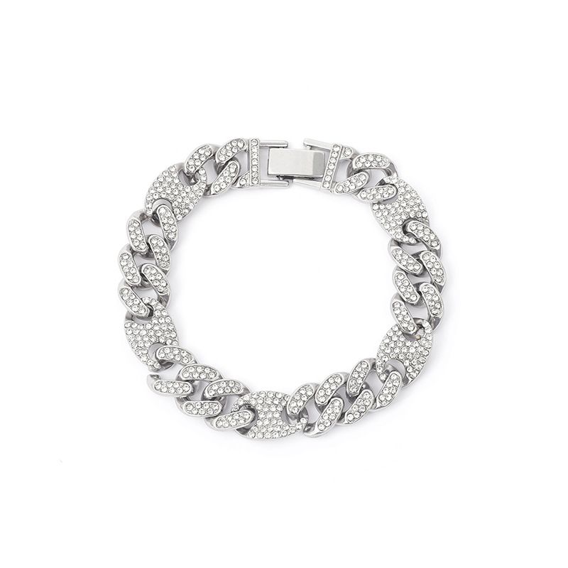New 13mm Pig Nose Miami Cuban Bracelet Full Diamond Hip Hop Jewelry Necklace For Men_ipsvogv.com