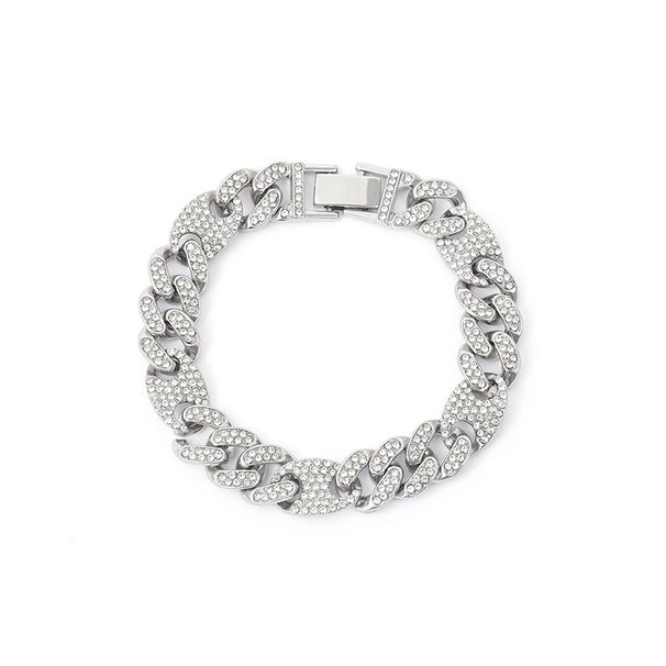 New 13mm Pig Nose Miami Cuban Bracelet Full Diamond Hip Hop Jewelry Necklace For Men_ipsvogv.com