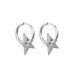 New Gold And Silver Five Pointed Star Titanium Steel Earrings Trendy And Versatile Cold Style Men And Women Personality Earrings Ear Clips_ipsvogv.com