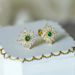 Cao Shi Luxury Flower Earrings Female Elegant Temperament French Jewelry Fashion Small Crowd_ipsvogv.com