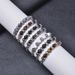 2023 New Tiger Eye Men's Stainless Steel Natural Stone Beaded Bracelet_ipsvogv.com
