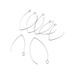 Stainless Titanium Steel Anti Allergic V-shaped Earrings, Large U-shaped Hook, DIY Ear Hook Accessories_ipsvogv.com