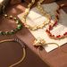 Medieval Vintage Three Dimensional Relief Lily Of The Valley High End Necklace High End Color Preserving Niche Necklace Earrings_ipsvogv.com