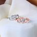 Fashion color separation electroplating hollow heart shaped infinity ring for women zircon jewelry_ipsvogv.com