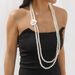 N12399 new multi-layer pearl camellia flower pendant necklace fashionable ins versatile long sweater chain_ipsvogv.com