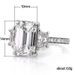 Cao Shi Fashion Engagement Large Square Diamond Zircon Simulation Women's Ring, Romantic Wedding Bridal Ring_ipsvogv.com