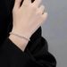 Sparkling Zircon Bracelet, Cold Style, Personalized, Versatile, Women's Light Luxury, High End, Fashionable, Stylish,_ipsvogv.com