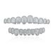 Christmas hip-hop 14K real gold electroplated copper zirconium exaggerated rap props braces accessories_ipsvogv.com