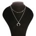 New Fashion Jewelry Bohemian Double Cornered Crescent Layered Women's Collarbone Necklace_ipsvogv.com