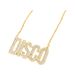 DISCO hip hop exaggerated gold necklace Disco simulated diamond necklace_ipsvogv.com