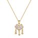 Xiangyun 【 】 Lock Light Luxury Charm Gorgeous Full Diamond Necklace Women's Versatile Clavicle Titanium Steel Chain 【 】_ipsvogv.com