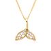 Fashion Korean White Copper Necklace For Women Trendy Micro Inlaid Brick Mermaid Tail Pendant High Quality Pendant Necklace_ipsvogv.com