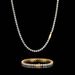 Men's Jewelry Set 4mm Spring Buckle Stainless Steel Tennis Chain Hip Hop Zircon Necklace High Grade Titanium Steel Men's Bracelet_ipsvogv.com