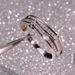 Cao Shi's Best-selling Index Finger Ring Features Double-layer Misaligned Design With Micro Inlaid Simulation Ring,_ipsvogv.com