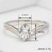 Cao Shi Live Rings 2024 New Fashion V-shaped Wedding Proposal Ring Couple Gift_ipsvogv.com