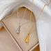 Full Body 【 Titanium Steel 】 Cool Feng Shui Drop Personality Minimalist Wind Furnace Real Gold Necklace Female INS Mesh 【 】_ipsvogv.com