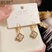 Double-sided Clover For Women With Diamond Inlay, Luxurious Elegant And Noble Temperament Earrings_ipsvogv.com