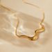 Niche design irregular coastline personality necklace real gold electroplating color retention personality temperament necklace_ipsvogv.com