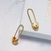 Women's Jewelry Personality Exaggerated Retro Pin Earrings Purchase Full Copper Gold Plated Paper Clip Earrings Earrings Simple Jewelry_ipsvogv.com