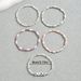 Simple and fashionable OL for female niche, multi-layer colorful rice bead design, English letter br, versatile_ipsvogv.com