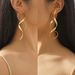 Designer Style Surround Minimalist Personality Asymmetrical Geometric Exaggeration Fashion Earrings For Women_ipsvogv.com