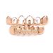 Unisex Jewelry Fashion hip hop hollow gold braces teeth grills trendy braces gold teethHIPHOP tooth_ipsvogv.com
