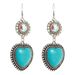 New Turquoise In Large Small Sizes, Featuring A Heart Shaped With Ancient Charm And Ethnic Style Earrings_ipsvogv.com