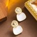 Korean Version Of Super Fairy Exquisite Morandi Color Drip Enamel With Feminine Elegance And High-end Silver Needle_ipsvogv.com
