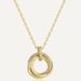 Women's Jewelry S925 Silver Three Ring Necklace Clavicle Chain Ins Style High Grade Sense Ring Niche Design Pendant_ipsvogv.com