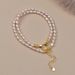 The Story Of Roses, Same Natural Freshwater Pearl Classic Versatile Necklace, Advanced Design, Neck Chain For Women_ipsvogv.com