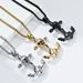 Titanium steel skull anchor necklace hiohip niche personality wear stainless steel pendant pendant_ipsvogv.com