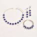 New Wedding Photography Women's Clothing Accessories Blue Earrings Necklace Set 610_ipsvogv.com