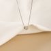 Beifei Korean Version S Pure INS Temperament Simple Square Pendant Women's Necklace Chain Decoration Student Silver_ipsvogv.com