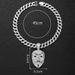 Hip Hop Clown Mask Cuban Chain Pendant, Instagram Style, Exaggerated Personality, Creative Alloy Necklace_ipsvogv.com