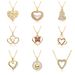 Heart Shaped Clavicle Necklace For Girls - Micro Inlaid Love Pendant, Minimalist & Elegant Chain Jewelry_ipsvogv.com