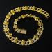 New Men's Necklace Bracelet Full Diamond Skull Cuban Street Hip Hop Chain_ipsvogv.com