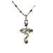 Snake Year Carved Double Color Cross Necklace Full Of Zircon Dominance Pendant, Unisex And Non Fading_ipsvogv.com