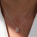 Women's Jewelry Brass Inlaid Zirconium 26 English Small Letters Pendant Necklace Niche Clavicle Chain_ipsvogv.com