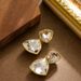 Fashionable Geometric Triangle Zircon E, Women's High-end Feeling, Light Luxury, Small Fragrance, Silver Needle_ipsvogv.com