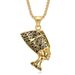 Trendy Jewelry Titanium Steel Egyptian Queen Pharaoh Isis Horus Pendant Necklace_ipsvogv.com
