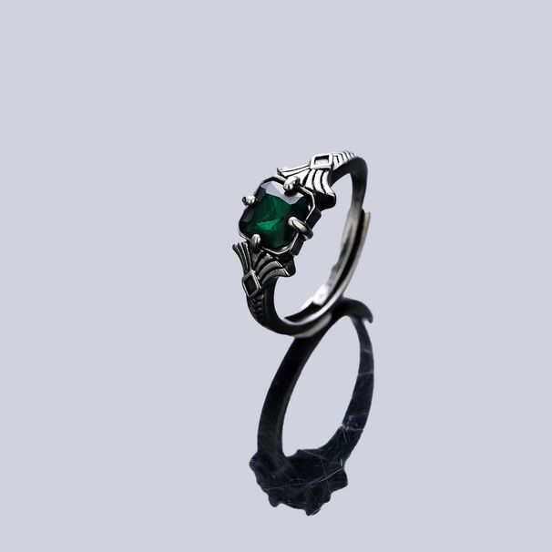Green Zircon Ring Men, With A High-end Feel Personalized Light Luxury, Versatile Trendy For Women, Niche Design, And_ipsvogv.com