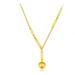 Titanium Steel Gold, High-end Responsive, Frosted Small Gold Ball, Fashionable And Versatile Temperament Necklace,_ipsvogv.com
