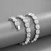 Square rock candy chain, niche, versatile alloy water diamond, 10mm rock candy necklace, male_ipsvogv.com