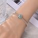 Women's Jewelry White Copper Silver Plated Birthstone Pendant Beads DIY Jewelry Accessories Bracelet_ipsvogv.com