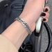 Hip Hop Four-Sided Grinding Chain Titanium Steel Hand Ring Jewelry Cuban Dragon Bone Men's Bracelet Trendy Accessories_ipsvogv.com