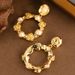 Foret Tyle Weet And Fahionable Mall Fragrance Geometric Circular Pearl Flower Feminine Circle Ilver Needle_ipsvogv.com