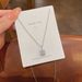 New Exquisite Micro-inlaid Small Square Zirconium Titanium Steel Necklace, Simple And Versatile Temperament Silver Collarbone Chain_ipsvogv.com