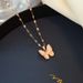 Popular Fashion Japanese Korean Accessories Network Red And White Fritillaria Butterfly Collar Chain Minimalist Cat Eye_ipsvogv.com