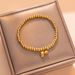 Unisex Jewelry Fashion bracelet Lotus lucky beads bracelet birth year full body titanium steel bracelet_ipsvogv.com